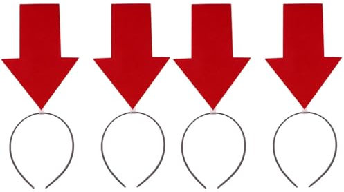 Housoutil Weihnachten Pfeil Stirnband 4Er Set Haarschmuck Stoff Accessoires Für Festliche Kostümierung Und Weihnachtsdeko Erwachsene