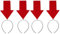 Housoutil Weihnachten RichtungspfeilStirnband, Haarschmuck 4 Stück Arrow Stirnband Weihnachtsdeko Stoff Mode Fräulein Zubehör Haarreifen