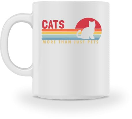 Cats more than Pets Miezekatze Gatito Casa Gato Gato - Taza - M-White