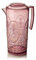 Bastilipo - JARRA 2,5 LT. MOD. FLOR DE LIS COLOR ROSA PALO. Jarra de policarbonato tamaño grande, reutilizable, libre de BPA, 2,5 litros de