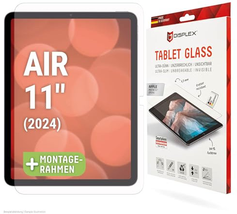 Displex Tablet Glass (9H, Hybridglasfolie) für Apple iPad Air 11'' (2024/2025)