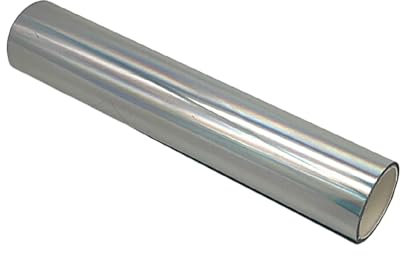 JMORCO Heißstempelfolie Breite 15 cm pro Rolle, Verpackung, Bastelpapier, Quill-Heißprägefolienpapier for DIY, Kunsthandwerk, Sammelalbum, Geschenk, Laminierfolie(Laser Silver)