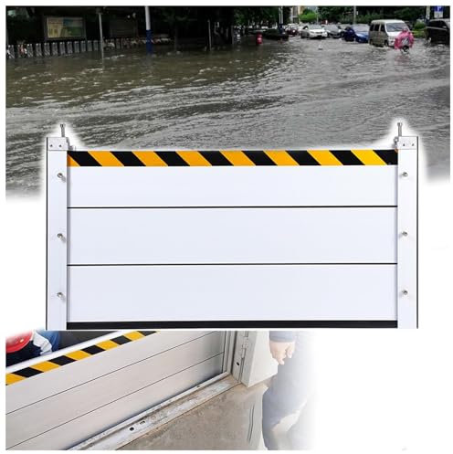 Hochwasserschutzbarriere Straße, Aluminiumlegierung Garage Hochwasserschutzbarriere Außengaragentore Hochwassersichere Schallwand Reflektierende Kellerfenster Hochwasserschutzbarrieretür (FA
