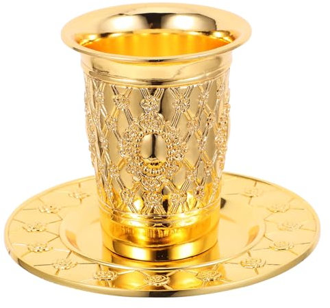 PRETYZOOM Copa De Vino Tipo Cáliz Copa De Shabat Judía De Metal De Vino Para Havdalá De Ofrenda De Para Pésaj Sagrada