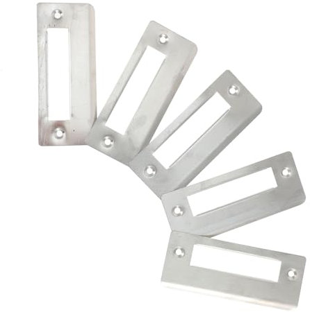 IWOWHERO Ersatz-türschließblech 5-teiliges Sicherheitsriegelblech Einfache Installation Für Holztüren