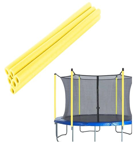 Trampolinzubehör 12 Stück Trampolin Schaumstoff Rohre Polster 88cm Schaumstoffabdeckung für 6 Stangensysteme Wetterfest & Stoßdämpfend Stangenschutz