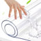 Mantel de PVC transparente de 90 x 90 cm, impermeable, resistente a las manchas, para mesas de comedor, muebles de cocina, protector de mesa rectangular de plástico, ideal para comedores y soportes de