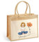 Love Faith Summervibes Jute-Tasche - Personalisierte Stofftasche mit Clipart und Namen - Robuste und umweltfreundliche Einkaufstasche