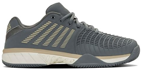 K-Swiss Mens Express Light 3 Clay Tennis Shoe, Turbulence Egret Pale Khaki, 9.5 UK