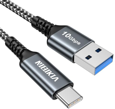 NIBIKIA USB C Kabel 3M, Schnellladekabel USB C USB 3.2 Gen 2 [10Gbps] | Datenübertragung Schnellladekabel USBC Kompatibel für Samsung Galaxy S25 S24, iphone 17 16 15 Pro Max