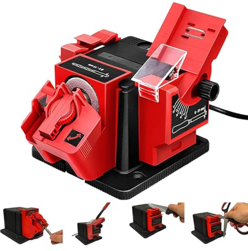 Power Drill Bit Sharpener, Universal Sharpening Station, Electric Multifuntion Sharpening Tool for Drill Bits from 7/64 to 3/8(3mm to 13mm)