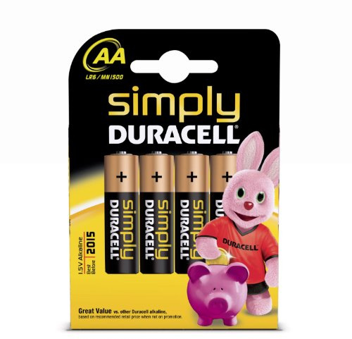 Duracell DUR002241 Non Rechargeable Battery – Non Rechargeable Batteries (Alkaline CYLI NDRICAL, AA, Black, Gold)