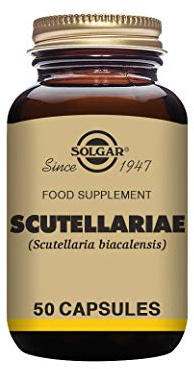 Solgar Scutellariae Vegetable Capsules - Pack of 50 | Daily herbal formula supporting stress response, mood balance, and heart health; vegan and gluten-free