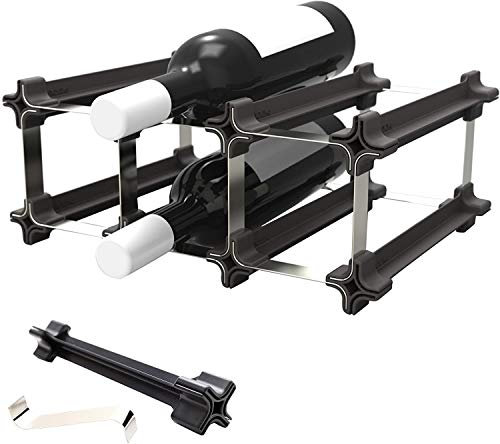 Porte-bouteilles Nook kit de démarrage de 3 - Casier à bouteilles avec un système modulaire - porte-bouteille de vin pratique