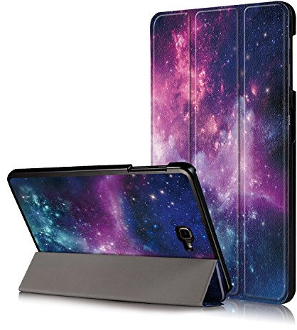 Xuanbeier Ultradünne Hülle Kompatibel mit Samsung Galaxy Tab A 10.1 2016 SM-T580/T585 (A6) Tablette Schutzhülle mit Ständer und Auto Schlaf/Wachen Funktion,Nebel