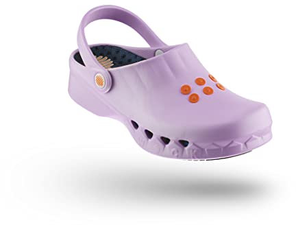 WOCK Nube con Plantilla, Zueco Sanitario de Trabajo para Mujer e Hombre Antiestático, Lavable e Transpirable - Proporciona un excelente Agarre