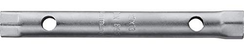 WGB Motorradwerkzeug, Motorradtool Rohrsteckschlüssel doppelseitig SW12/SW13 139 mm, Unisex, Multipurpose, Ganzjährig, Stahl, silber