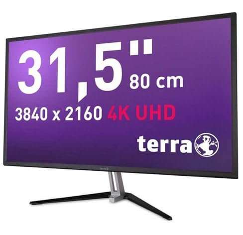 Terra LCD LED 3290W 4K UHD Monitor DisplayPort HDMI Ultra hochauflösender 31,5 mit VA Paneltechnologie und HDR 60 Hz Bildwiederholrate bei 3840x2160