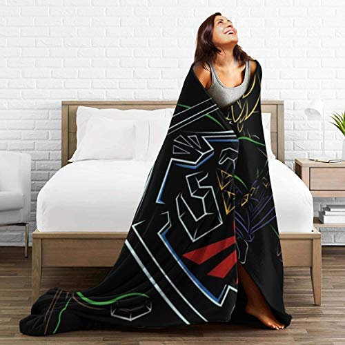 FASHIONDIY The Legend of Zelda Decke, übergroß, warm, super weiche Decke für Erwachsene und Kinder, 3D-Druck, Schwarz, 50 x40