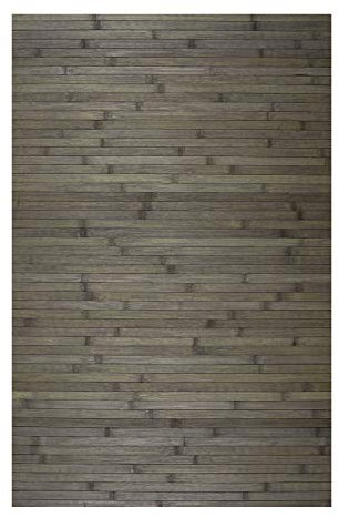 STORESDECO - rutschfeste Natürliche Bambusmatte Ideal für Wohnzimmer, Flur, Bad etc. Dieleneffekt! Erhältlich in Großen Maßen und weiteren Farben | Grau, 140 cm x 200 cm