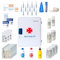 FERRETELIX® Armadietto Pronto Soccorso da Parete con Chiave – 40 x 30 x 16 cm – Fornito con Kit Medico – Perfetto per Casa, Ufficio o Alloggio