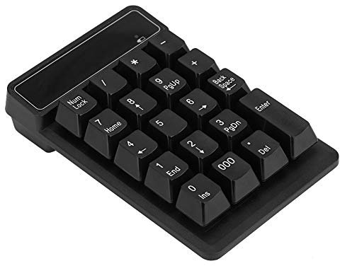 Teclado numérico Bluetooth, Teclado inalámbrico numérico a Prueba de Agua de 19 Teclas Teclado numérico con 10 m de Distancia de transmisión y 10 Millones de clics para computadora portátil Tableta