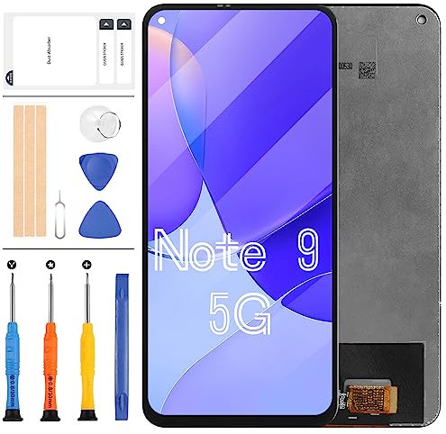 LADYSON Pantalla de repuesto para Xiaomi Redmi Note 9 5G / Redmi Note 9T 5G M2007J22C LCD Panel táctil digitalizador Asamblea kits de vidrio