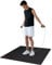SHANTI NATION - Cardio Mat 95 - kompakte Fitnessmatte (95 x 95 cm) - inkl Tragegurt - ideal zum Seilspringen und für Workouts auf kleinem Raum - abriebfest - desinfizierbar - mit Schuhen benutzbar