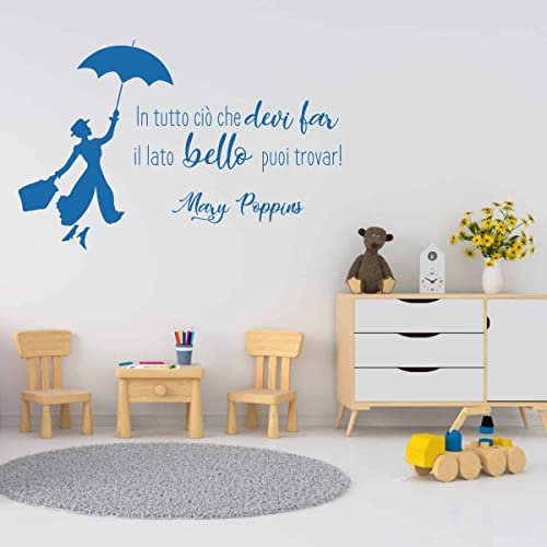 Adesivo Murale Il lato bello Frasi Mary Poppins