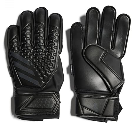 adidas Unisex Goalkeeper Gloves (Fingerschme) Pred Gl MTC Fsj, Black/Black/Black, HY4073, Size 4-