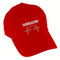 VIMAVERTRIEB® Baseballcap Kaiserslautern - Herzschlag - Druck: weiß - Cap Kappe Mütze Schirmmütze Fußball Fanartikel Fanshop - rot