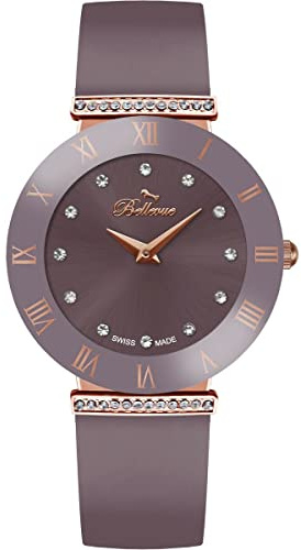 Bellevue Women's Watch E.122, Berry, 26MM, Strip