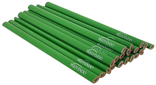varivendo Zimmermanns-Bleistift Baubleistift Zimmermannsbleistift 24 cm lang, oval (10)