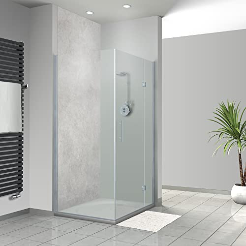 WANDFREUDE individuelle Duschrückwand Aluverbundplatte auf Maß (1 Stück - Polierter Beton - Seidenmatt) – Dusche Wandverkleidung Duschwandverkleidung Duschrückwände