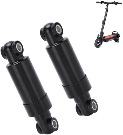 ANKROYU 2 Stück Elektroroller Stoßdämpfer Hinten, Elektroroller Ersatzsatz, Schwarz 750 Lbs 110 Mm Stahllegierung, Rostfrei Für Faltbares Roller Elektrofahrrad