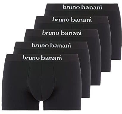 bruno banani Boxershorts Herren Contest aus Baumwolle - 5er Pack | Supersofte Baumwolle, 3 cm Komfortbund ohne Einschneiden & Eingriff, atmungsaktiv & elastisch, Memory-Effekt im 5er Set