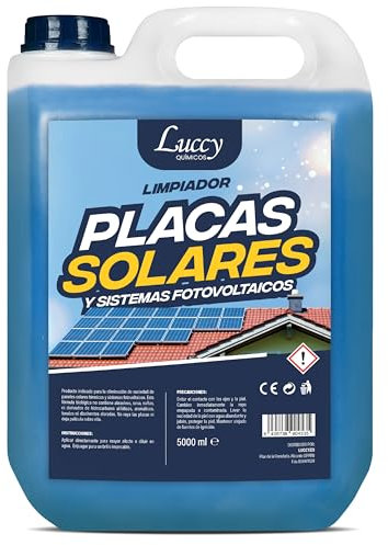 Limpiador Placas Solares Concentrado 5 Litros | Limpiador Paneles Solares Seguro y Eficaz en Todo Tipo de Placas Fotovoltáicas