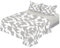 H HANSEL HOME Juego de Sábanas Cama 150, Juego Sábanas 150x190/200cm 4 Piezas, Microfibra Extra Suave, Sábanas Bajera Ajustable, Encimera, 2 Fundas de Almohada - Juego Sábanas Estampado Blanco y Gris