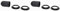 Kopp Isolierstoff-Fassung E27 mit 2x Schirmträgerring, schwarz, 214305049 (Packung mit 2)