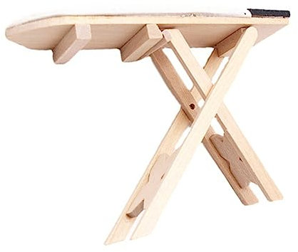 OATIPHO Table De Repassage Miniature pour Maison De Poupée Décoration pour Miniatures Accessoire De Simulation pour De Vie