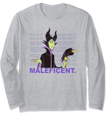 Disney Villains Maleficent Repeat Name Long Sleeve T-Shirt