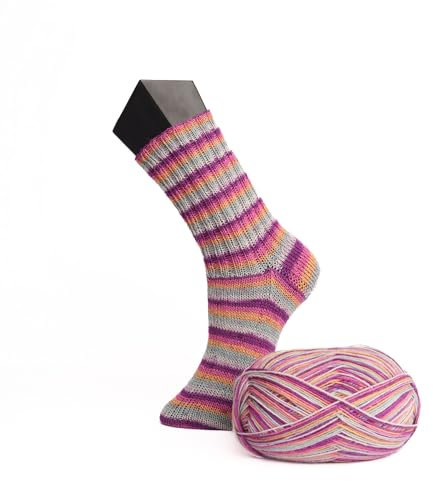 ElbSox Elphi - 4fach Sockenwolle - 100g Wolle als Knäuel mit einer Lauflänge von ca.420m - reicht für ein paar Socken bis Größe 46 - Farbe 006 - Moin