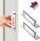 KIKISML Manijas de Puerta, 2 Piezas Aquare Cajón de Gabinete Instantáneo Autoadhesivo Adhesivo de Aleación de Aluminio Sin Perforación Tirador Cajón Armario Puerta Corredera Gabinete Cocina, Plata