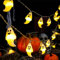 XVZ Halloween Lichterkette, 3m 20LED Halloween Gespenst Lichterkette mit Timer, Halloween Deko & Herbst Deko Batteriebetrieben Lichterkette für Erntedankfest, Halloween - Weißes Gespenst