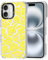 MOSNOVO Hülle für iPhone 16 – Durchsichtige, schlanke, stoßfeste TPU+PC-Handyhülle, [6,6 Fuß Fallschutz/Anti-Abziehen] - Geschmolzenes gelbes Lächel-Gesicht