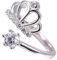 ANDRESLAD Verstellbare Krone Offene Strass Statement Schmuck