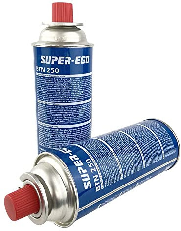 VALDI LED | Pack De 2 Cartuchos De Gas de 227g modelo 250 Para Hornillo Camping Gas Portátil, Quemadores, Sopletes Y Estufas | Ideal Para Cocina Camping Y Actividades Al Aire Libre | 250g