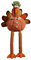 Xijobido Truthahn-Plüschtier, gefülltes Truthahn-Plüschtier - Thanksgiving Kids Truthahn-Plüschspielzeug 9,8 Zoll - Cartoon-Thanksgiving-Heimdekoration, Tier-Plüschtier für Schlafsofa, Couch