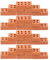 TOYANDONA 100st Mini-ziegelfliesen Mini-kunststeine Bausteine Modellbausätze Gebäude Teller Mini-Steine Miniatur Konstruktion Ausfallen Realistische Kleine Steine Terrain Ton