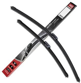 HQ Automotive Limpiaparabrisas para Dacia Sandero Stepway Hatchback (2021 y posterior) Kit de repuesto de limpiaparabrisas delanteros